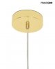 Złota lampa wisząca owalna mleczne klosze ALURE OVAL 120 MSE1501100605/MILK Moosee